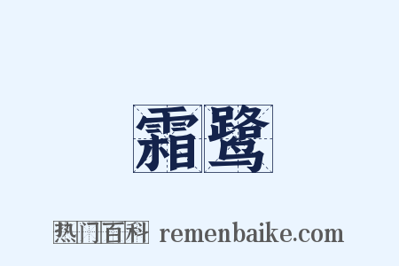 霜鹭是什么意思的图片